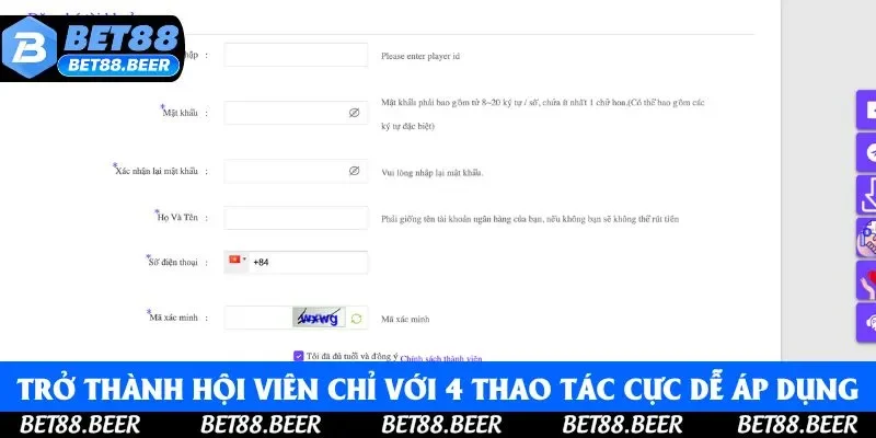 Trở thành hội viên chỉ với 4 thao tác cực dễ áp dụng Trở thành hội viên chỉ với 4 thao tác cực dễ áp dụng