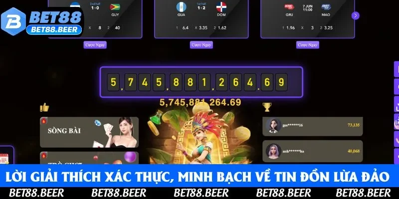 Lời giải thích xác thực, minh bạch về tin đồn lừa đảo của nền tảng Lời giải thích xác thực, minh bạch về tin đồn lừa đảo của nền tảng
